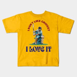 I love cricket Kids T-Shirt